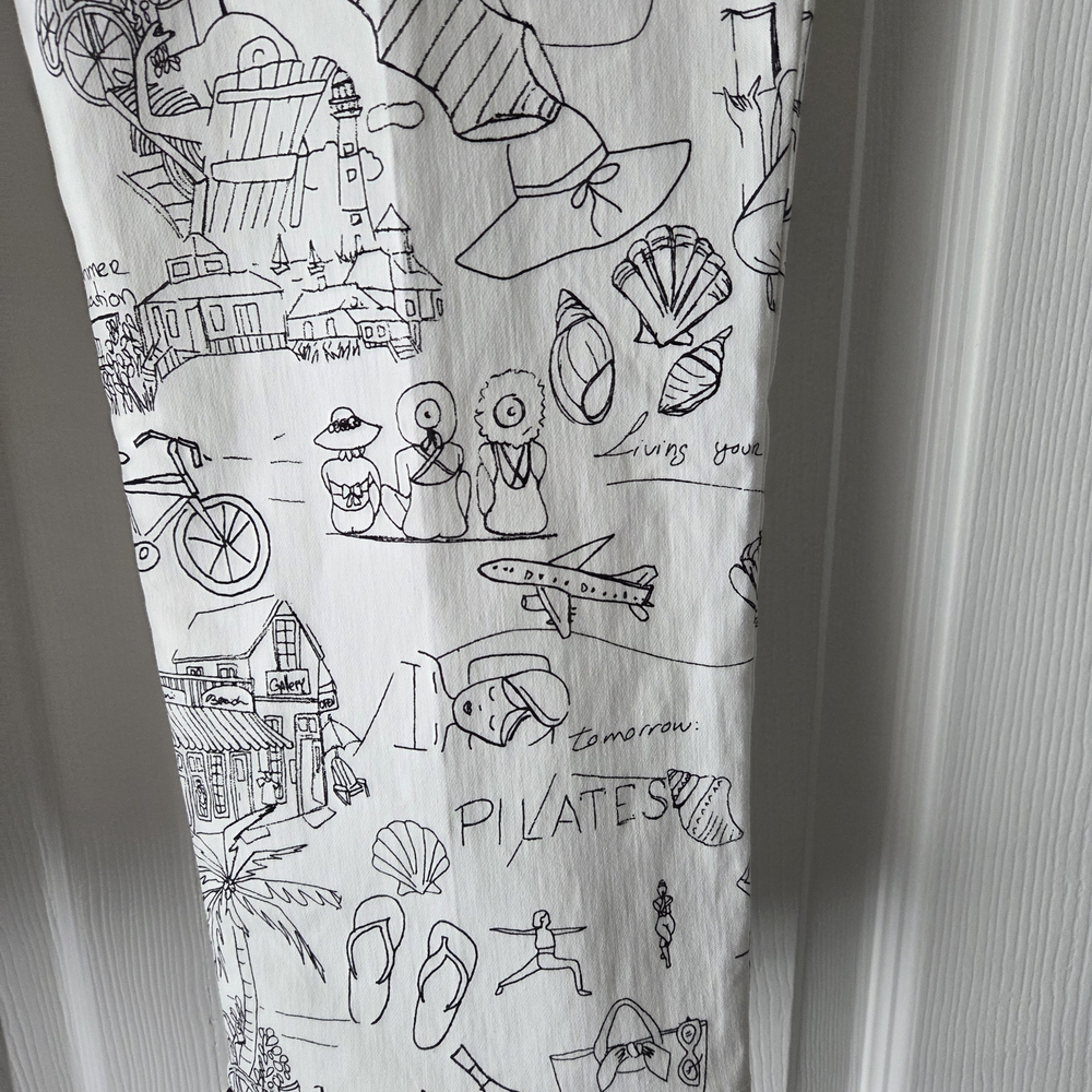 NWT Chico's So Slimming Brigitte Sanibel Pompom Slim Crop Pants - Picture 3 of 8